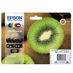 MATERIALI DI CONSUMO CARTUCCE - MULTIPACK EPSON 202 ''KIWI'' C13T02E74010 5 COLORI CAPACITA  STANDARD X XP-6000/5 XP-6100 - Borgaro Online