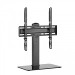 TV ACCESSORI - SUPPORTO X LCD/TV DA TAVOLO 32''/55'' EQUIP 650611 NERO BASE VETRO-SUPP.FINO A 40KG -VESA: 400X400 EAN: 4015867227169 - Borgaro Online