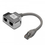 CAVI CAVI DI RETE - SDOPPIATORE SCHERMATO PER CAT.5E DIGITUS 08260 PER 2 LINEE RJ45 - EAN: 4016032267164 - Borgaro Online