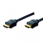 CAVI CAVI AUDIO/VIDEO - CAVO HDMI 1.4 3D DIGITUS AK330107050S   HIGH SPEED TRIPLA SCHERMATURA M-M 5MT NERO - Borgaro Online