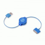 CAVI CAVI RETRATTILI - CAVO IPOD E IPHONE RETRATTILE USB 2.0 SYNC/CHARGE EUIPODUSBBU BLU RETRAK 816983011199 - Borgaro Online