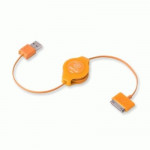CAVI CAVI RETRATTILI - CAVO IPOD E IPHONE RETRATTILE USB 2.0 SYNC/CHARGE EUIPODUSBOR ARANCIO RETRAK 816983011212 - Borgaro Online