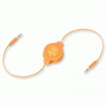 CAVI CAVI RETRATTILI - CAVO DA 3,5MM A 3,5MM PER MP3 RETRATTILE EUCABLE35OR ARANCIO RETRAK 816983011267 - Borgaro Online