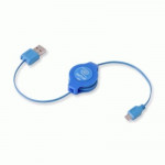 CAVI CAVI RETRATTILI - CAVO USB 2.0 A MICRO 5-PIN RETRATTILE BLU RETRAK EUCABLEMICBU 816983011144 - Borgaro Online