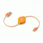CAVI CAVI RETRATTILI - CAVO USB 2.0 A MICRO 5-PIN RETRATTILE ARANCIO RETRAK EUCABLEMICOR 816983011168 - Borgaro Online