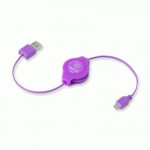 CAVI CAVI RETRATTILI - CAVO USB 2.0 A MICRO 5-PIN RETRATTILE PORPORA RETRAK EUCABLEMICRL 816983011151 - Borgaro Online