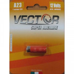 ACCESSORI BATTERIE - BATTERIA ALKALINA VECTOR DA 12V BLISTER 1 PZ. PER TELECOMANDO A23 BATA23-1B/A23SC1 - Borgaro Online