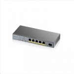 NETWORKING SWITCH GIGABIT - SWITCH 5P LAN GIGABIT POE ZYXEL GS1350-6HP-EU0101F NEBULAFLEX MANAGED X CCTV - 1P SFP-1Y SERV.NEBULAPRO - Borgaro Online