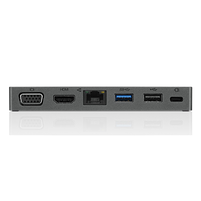 DOCKING STATION LENOVO USB-C 4X90S92381 TRAVEL HUB IRON GRAY HDMI-VGA-USB2.0-USB3.1-GLAN-USBC CHARING ONLY UNIVERSALE