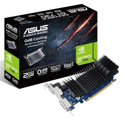 SVGA ASUS GT730-SL-2GD5-BRK GT730 NVIDIA 2GDDR5 64BIT PCIE2.0 927MHZ(O.C.) VGA DVI-D HDMI HDCP 3840X2160 2SLOT 90YV06N2-M0NA00