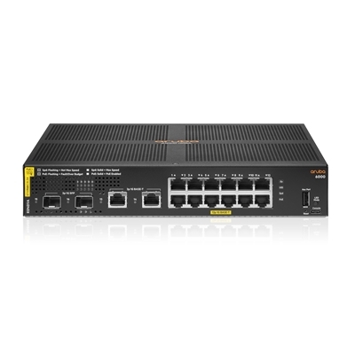 SWITCH R8N89A ARUBACX  6000 12 X 10/100/1000 CLASS4 (POE 139W) + 2 X 1GB BASET + 2 X 1GB SFP GARANZIA A VITA LIMITATA FINO:07/05