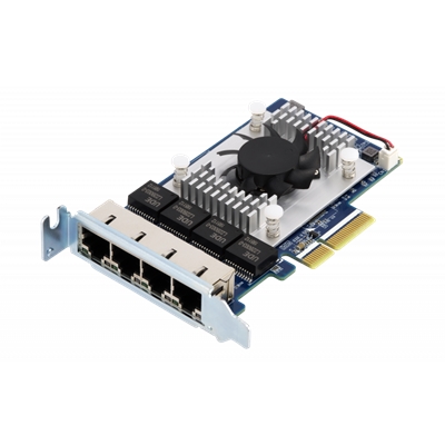 SCHEDA DI RETE QNAP QXG-5G4T-111C MULTI-GIG 5GBE QUAD-PORT -GEN3 X 4-LOW PROFILE