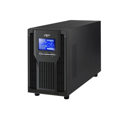 UPS FSP FORTRON CHAMP 2K TOWER 2000VA/1800W ONLINE PURE SINEWAVE LCD CONVERTER/ECO MODE SNMP USB RS-232 4*12V/9AH 4*IEC