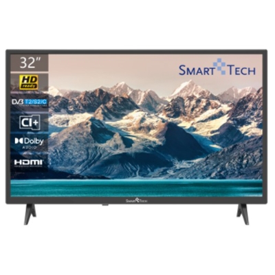 TV LED SMART-TECH 32'' 32HN10T2 DVB-T2/S2 HD 1366X768 BLACK CI SLOT HM 3XHDMI  2XUSB VESA