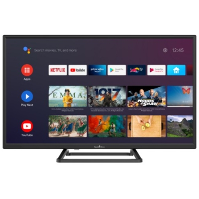 TV LED SMART-TECH 32'' 32HA10T3 SMART-TV ANDROID 9.0 DVB-T2/S2 HD 1366X768 BLACK CI SLOT 3XHDMI 2XUSB VESA